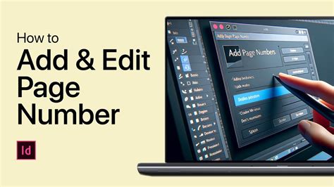 how to edit page numbers in indesign