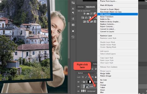 how to edit smart object in photoshop