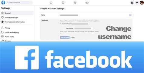 how to edit username in facebook