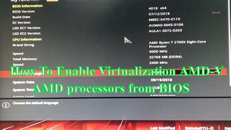 How To Enable Amd Virtualization Technology Without Bios