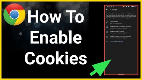how to enable cookies on this phone