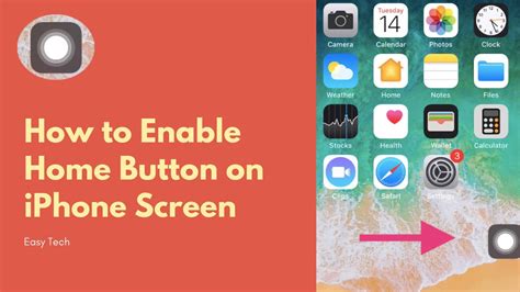 how to enable home button in iphone
