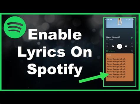 how to enable lyrics in spotify