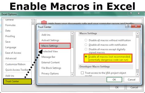 how to enable macros in ms excel