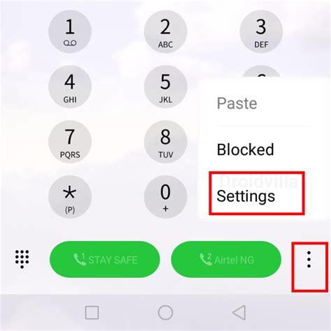 how to enable private number android