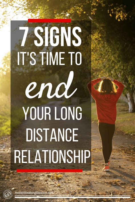 how to end a relationship because of distance