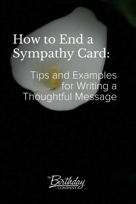 how to end a sympathy note