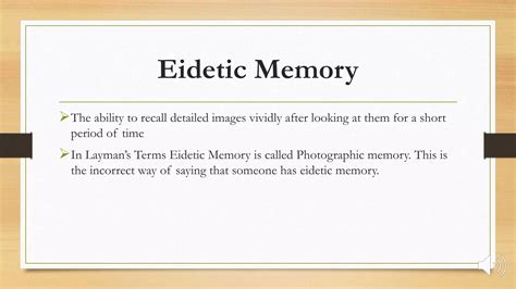 how to develop eidetic memory