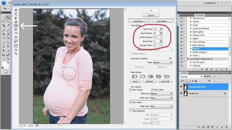 how to enlarge breasts in photoshop