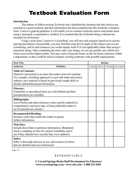 how to evaluate a book