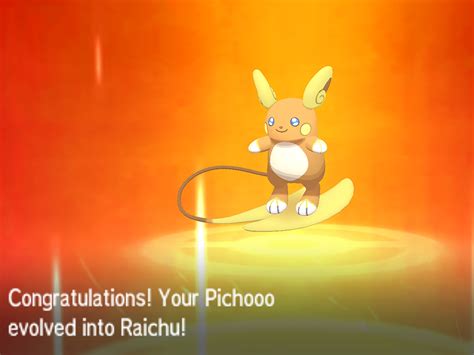 how to evolve pichu in sun