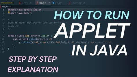how to execute applet program in java