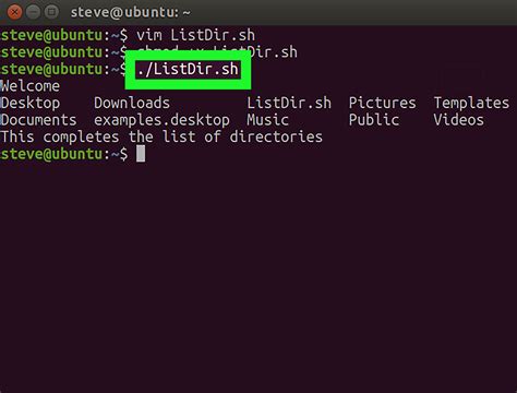 how to execute shell script in unix