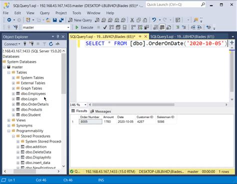 how to execute sql function with parameters