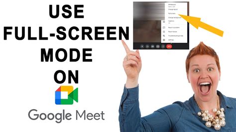 how to exit full screen in google meet