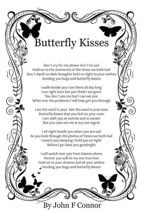 how to explain butterfly kisses images free printable