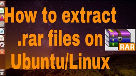 how to extract rar files in ubuntu