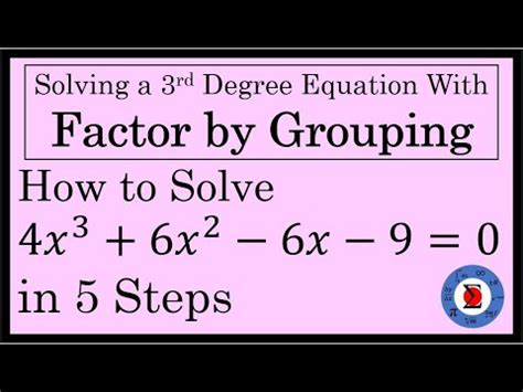 How To Factor 3rd Degree Polynomials