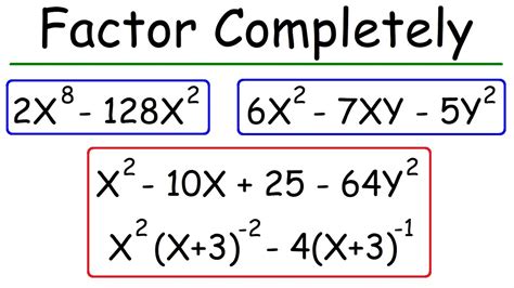 How To Factor Completely