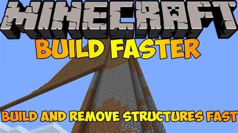 how to fast build in minecraft