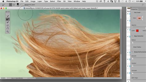 how to feather hair in photoshop
