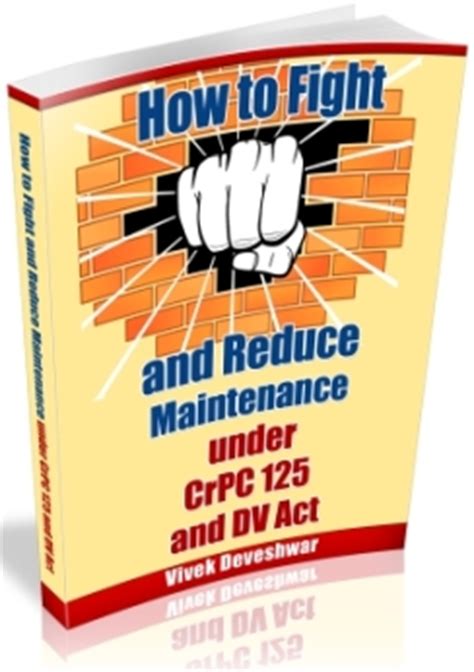 how to fight and reduce maintenance under crpc 125