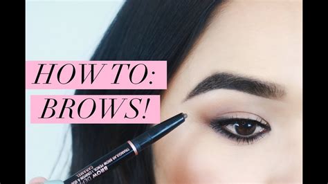 how to fill in eyebrows with pencil