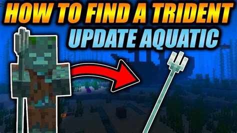 how to find a trident in minecraft