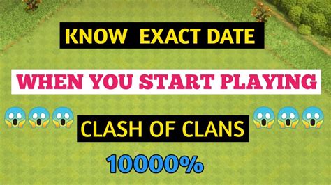 how to find account creation date in clash of clans find …