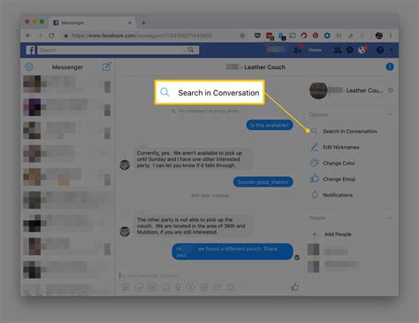 how to find archived messages in facebook