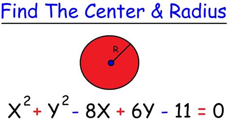 how to find center and radius
