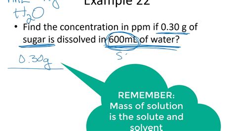 how to find concentration in ppm