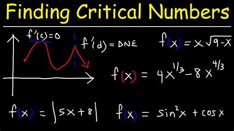 how to find critical value calculus