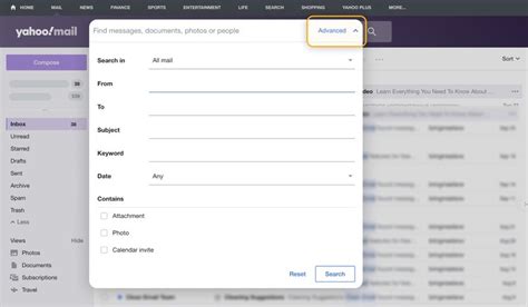 how to find email address in yahoo