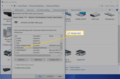 how to find ip address in printer