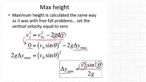 How To Find Maximum Height Physics Calculations Maximum Height Calculator - Maximum Height Calculator