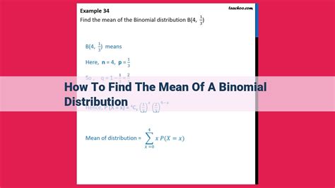 how to find mean in binomial distribution