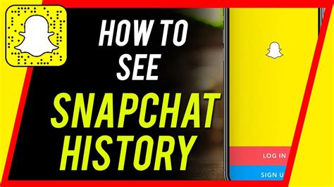 how to find my snapchat history