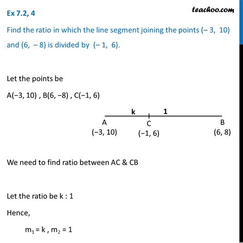 how to find ratio of line segment
