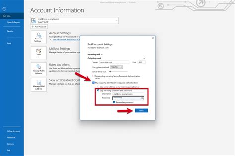 how to find server on outlook