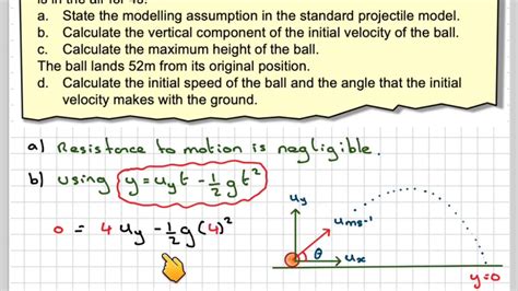 how to find speed in projectile motion
