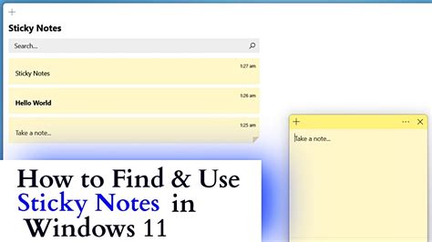 How To Find Sticky Notes In Windows 10