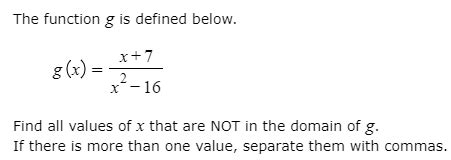 how to find values not in domain