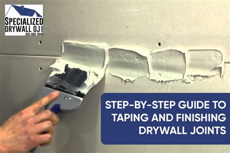 how to finish drywall joints
