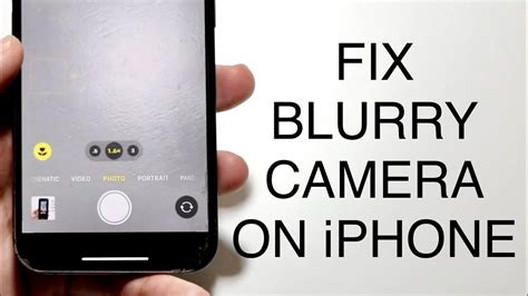 how to fix a blurry front camera