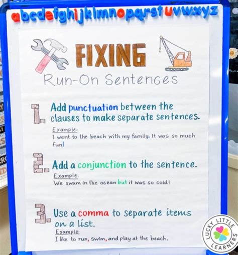 How To Fix A Run On Sentence Lucky Run On Sentence Activities - Run On Sentence Activities
