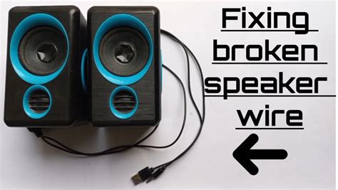 how to fix broken speaker wire