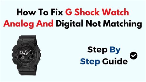 how to fix g shock analog