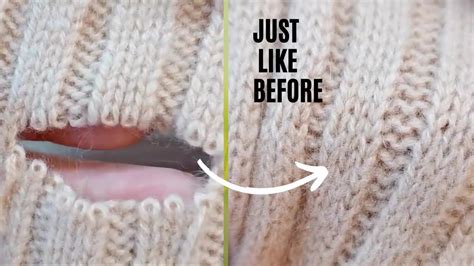 how to fix holes in a sweater