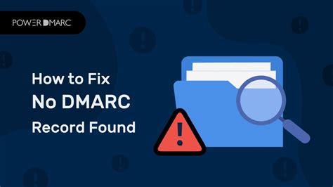 how to fix no dmarc record found